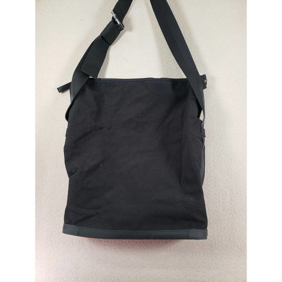 Fatboy Bag Mens Medium M Black Metallic Soul Canvas Adjustable Strap Zipper Tote - Picture 8 of 14